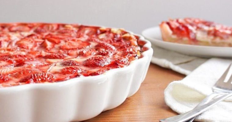 Erdbeer Tarte mit Pudding
