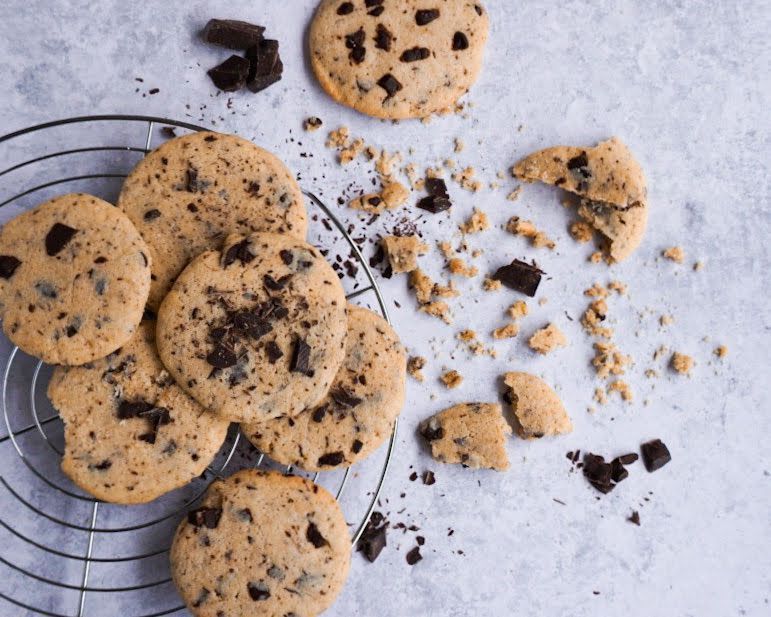 weiche Cookies, Cookies mit Zartbitter Schokolade