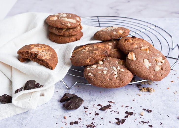 weiße Schoko Cookies, Cookies mit weißer Schokolade