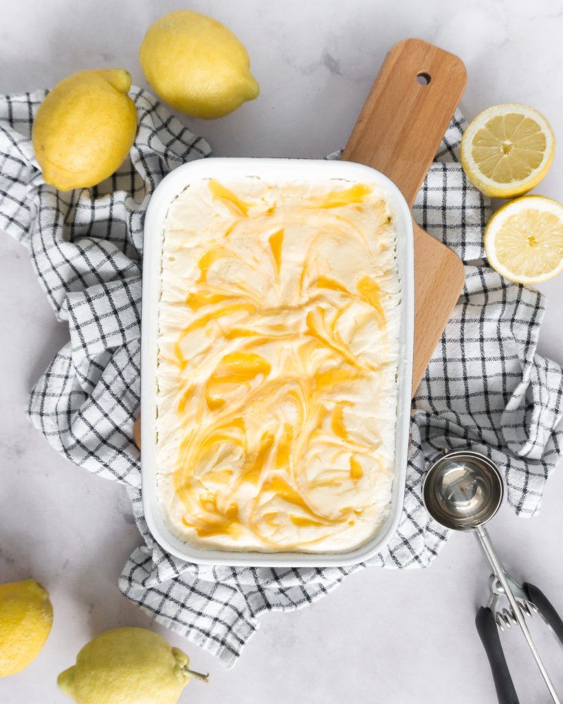 Zitronen Buttermilch Eis
